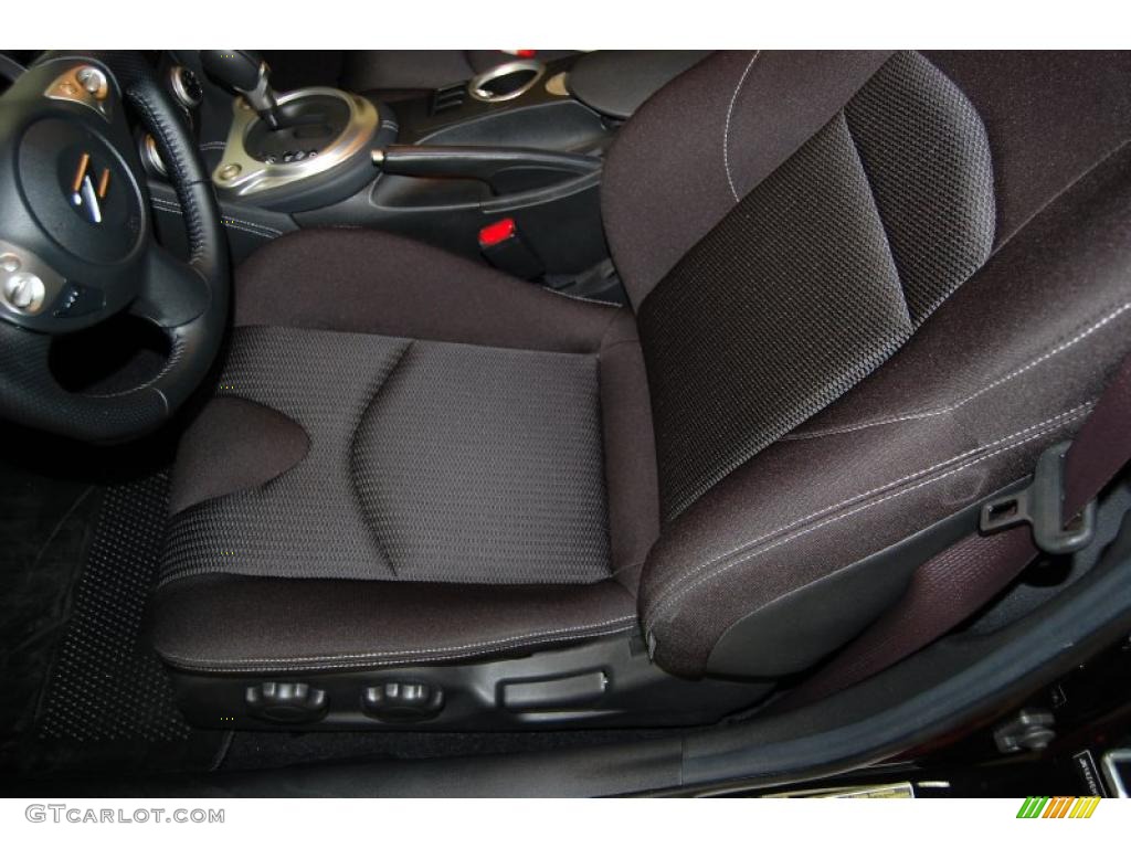 Black Cloth Interior 2010 Nissan 370Z Coupe Photo #39835930
