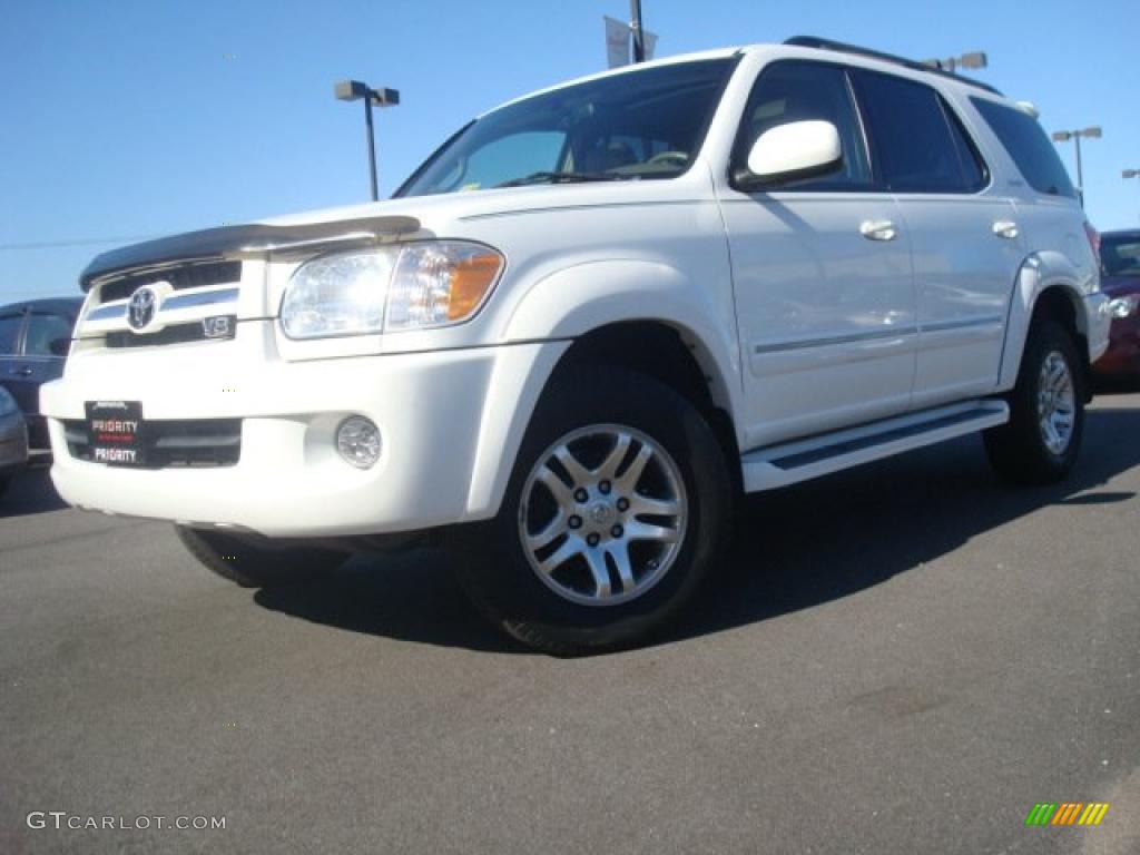 2006 Sequoia Limited 4WD - Natural White / Taupe photo #2