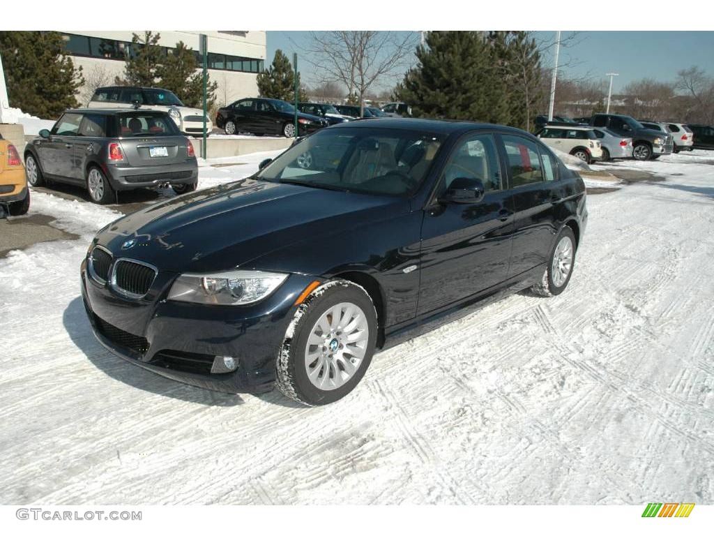 2009 3 Series 328i Sedan - Monaco Blue Metallic / Beige photo #1