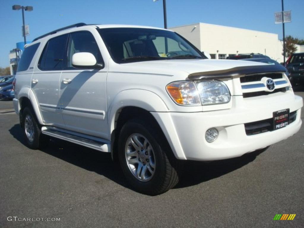 2006 Sequoia Limited 4WD - Natural White / Taupe photo #8