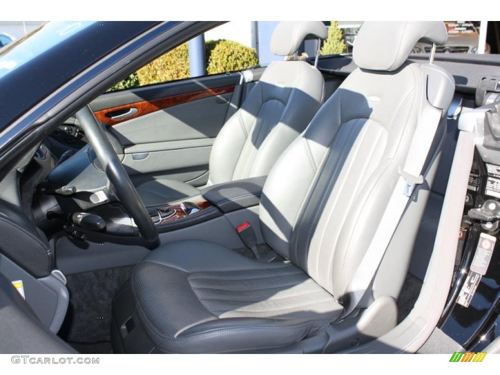 Charcoal Interior 2006 Mercedes-Benz SL 55 AMG Roadster Photo #39838637