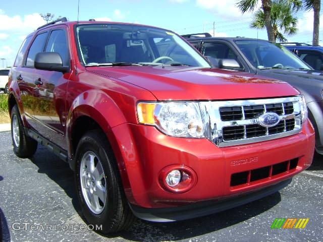 2009 Escape XLT - Sangria Red Metallic / Camel photo #1