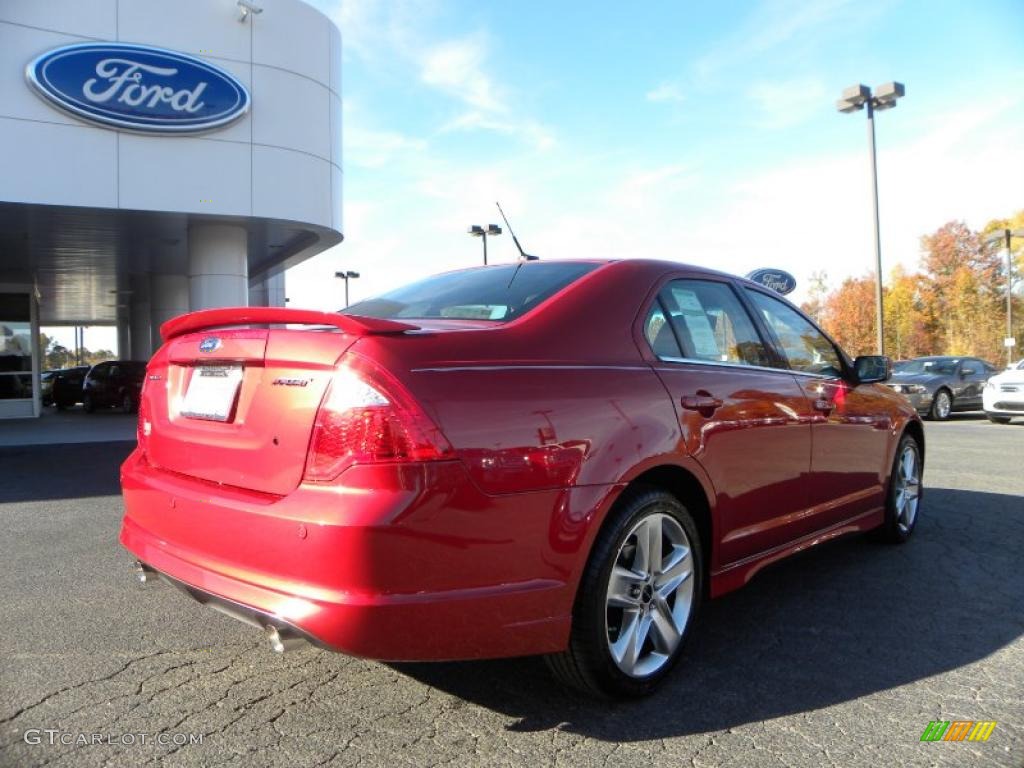 2011 Fusion Sport - Red Candy Metallic / Sport Black/Charcoal Black photo #3