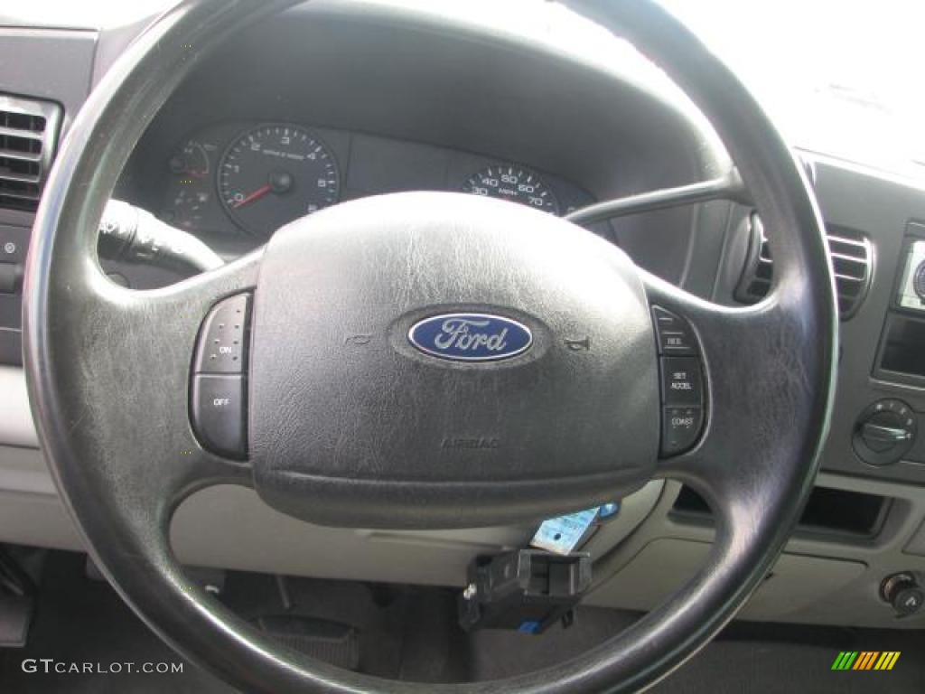 2005 Ford F250 Super Duty XLT SuperCab Tan Steering Wheel Photo #39842002