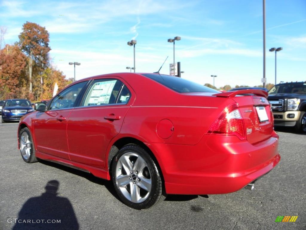 2011 Fusion Sport - Red Candy Metallic / Sport Black/Charcoal Black photo #25
