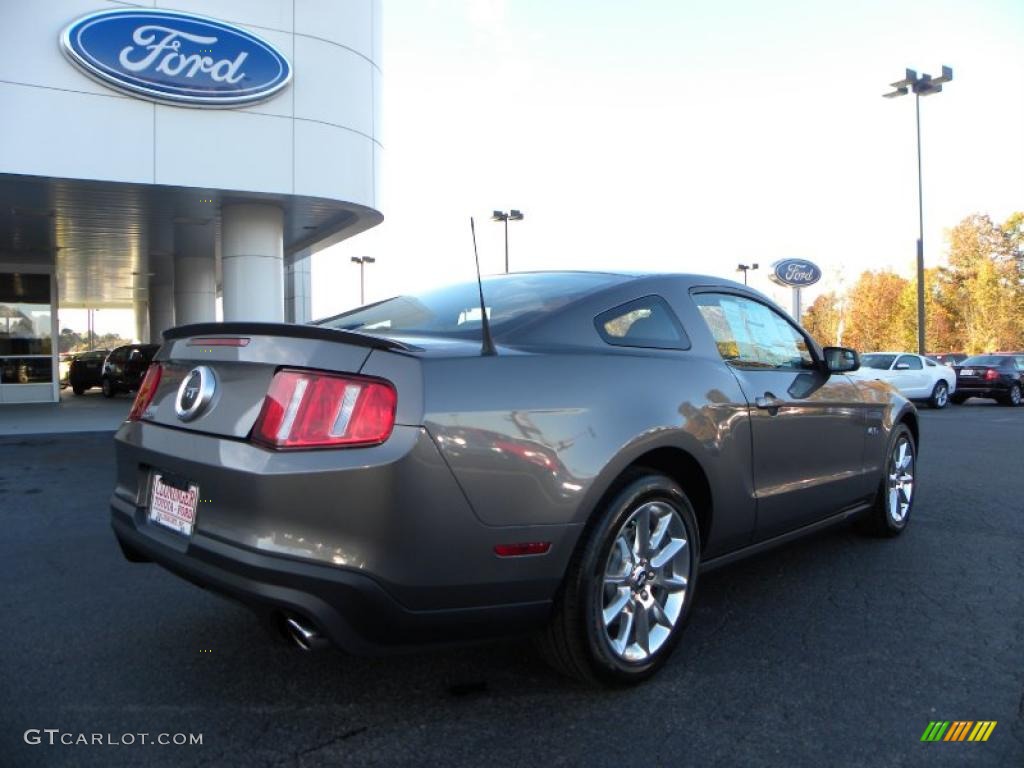 2011 Mustang GT Premium Coupe - Sterling Gray Metallic / Saddle photo #3