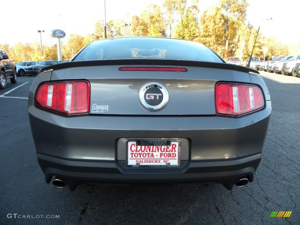 2011 Mustang GT Premium Coupe - Sterling Gray Metallic / Saddle photo #4