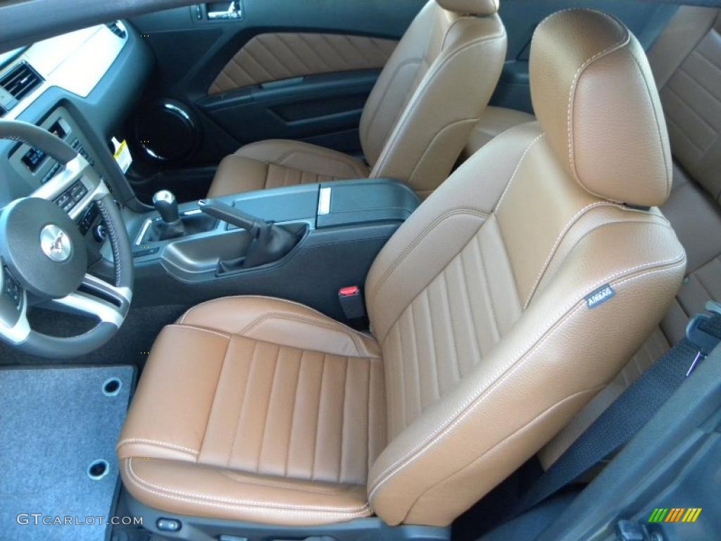 2011 Mustang GT Premium Coupe - Sterling Gray Metallic / Saddle photo #12