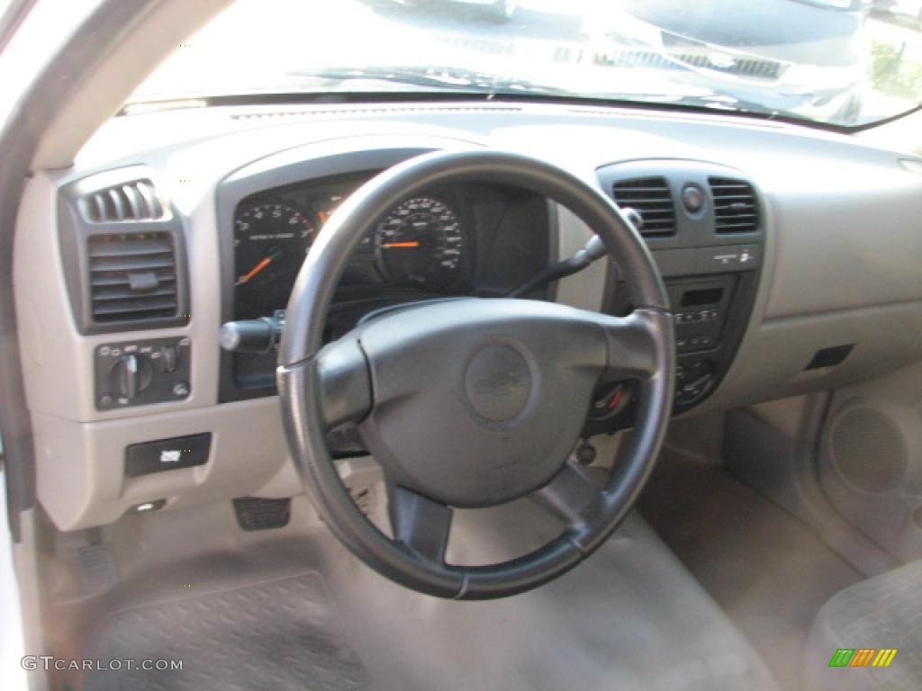 2005 Chevrolet Colorado Extended Cab Medium Dark Pewter Steering Wheel Photo #39843322