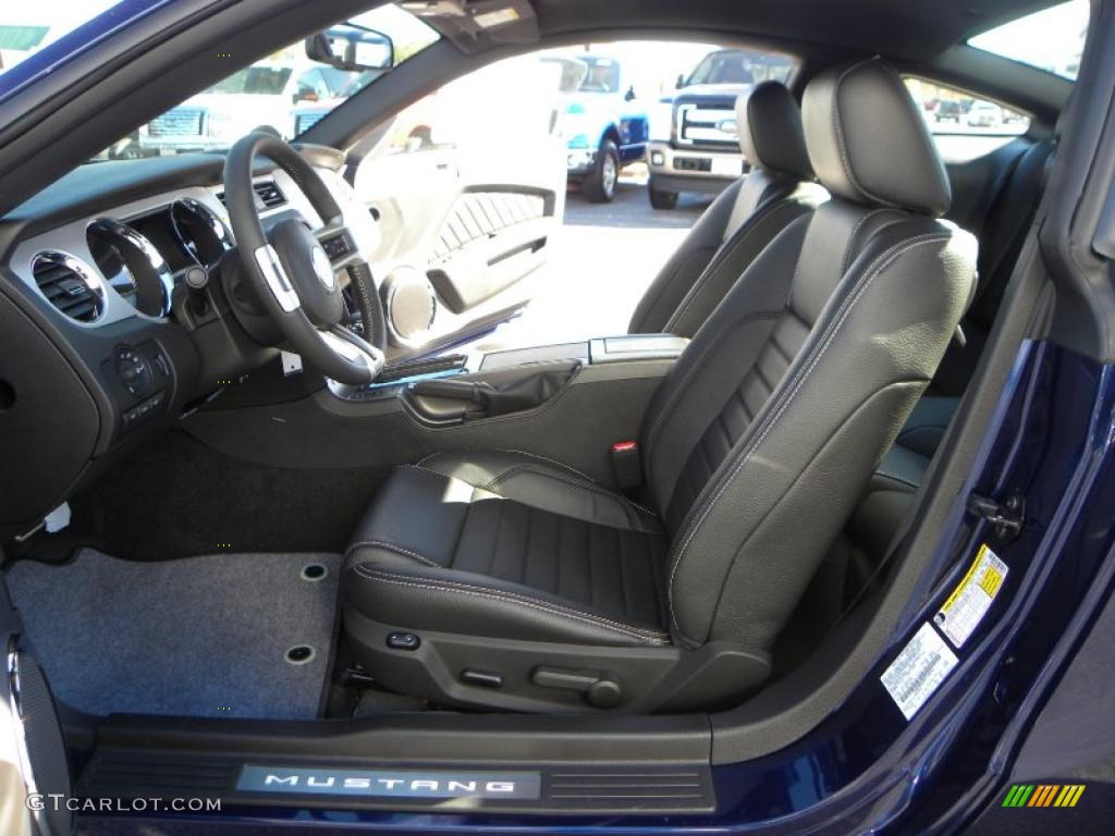 2011 Mustang V6 Premium Coupe - Kona Blue Metallic / Charcoal Black photo #9