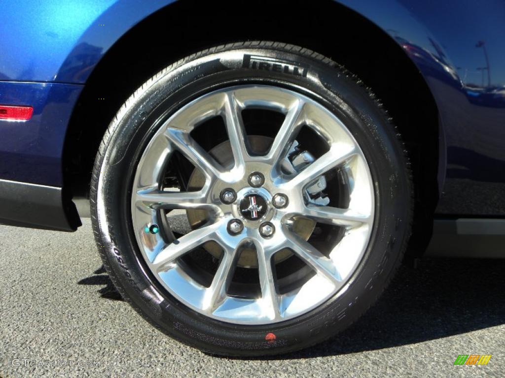 2011 Mustang V6 Premium Coupe - Kona Blue Metallic / Charcoal Black photo #11