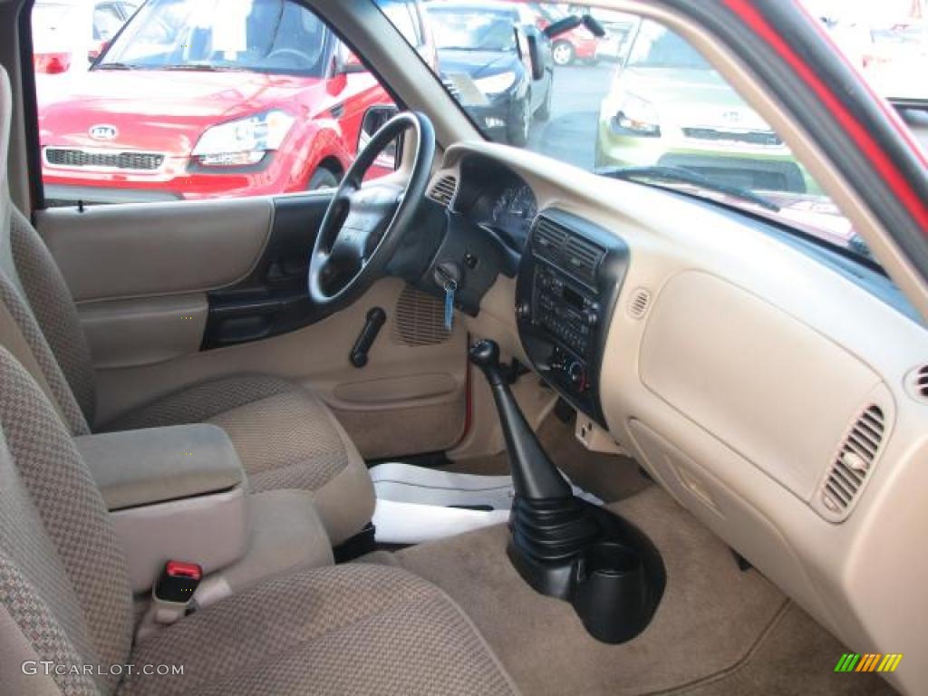 1998 Ford Ranger XLT Extended Cab Medium Prairie Tan Dashboard Photo #39843986