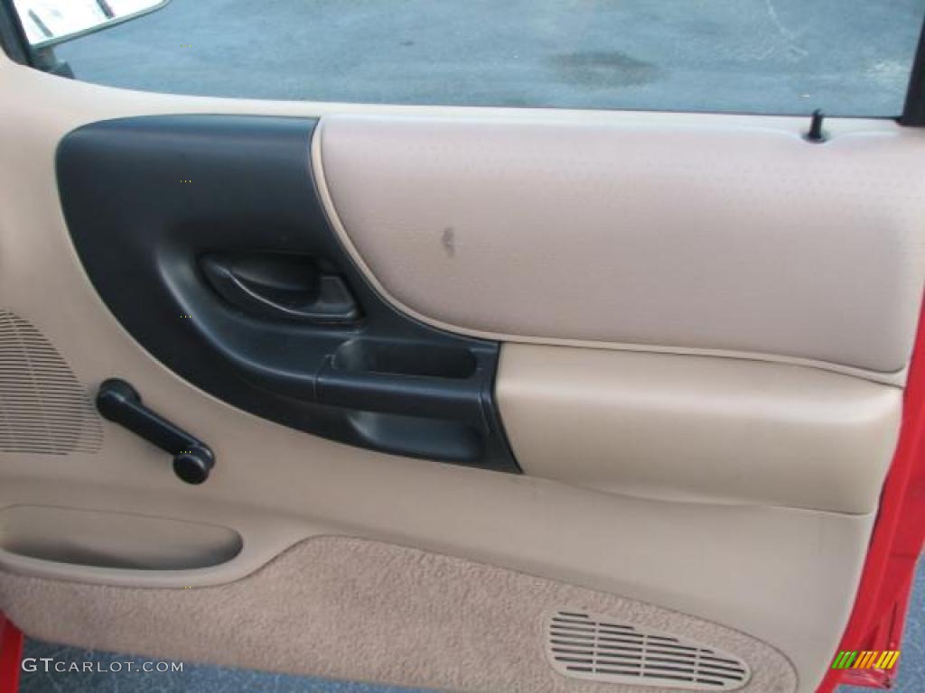 1998 Ford Ranger XLT Extended Cab Medium Prairie Tan Door Panel Photo #39844014