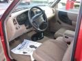 Medium Prairie Tan 1998 Ford Ranger XLT Extended Cab Interior Color
