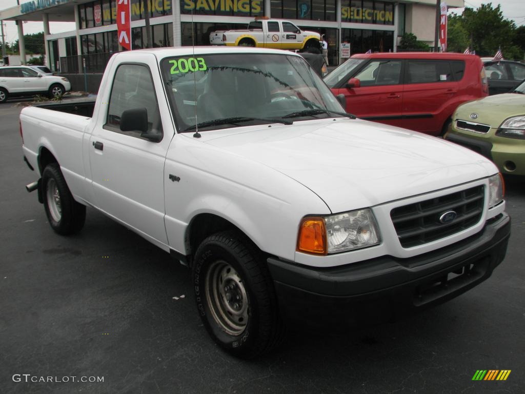 Oxford White 2003 Ford Ranger XL Regular Cab Exterior Photo #39844354