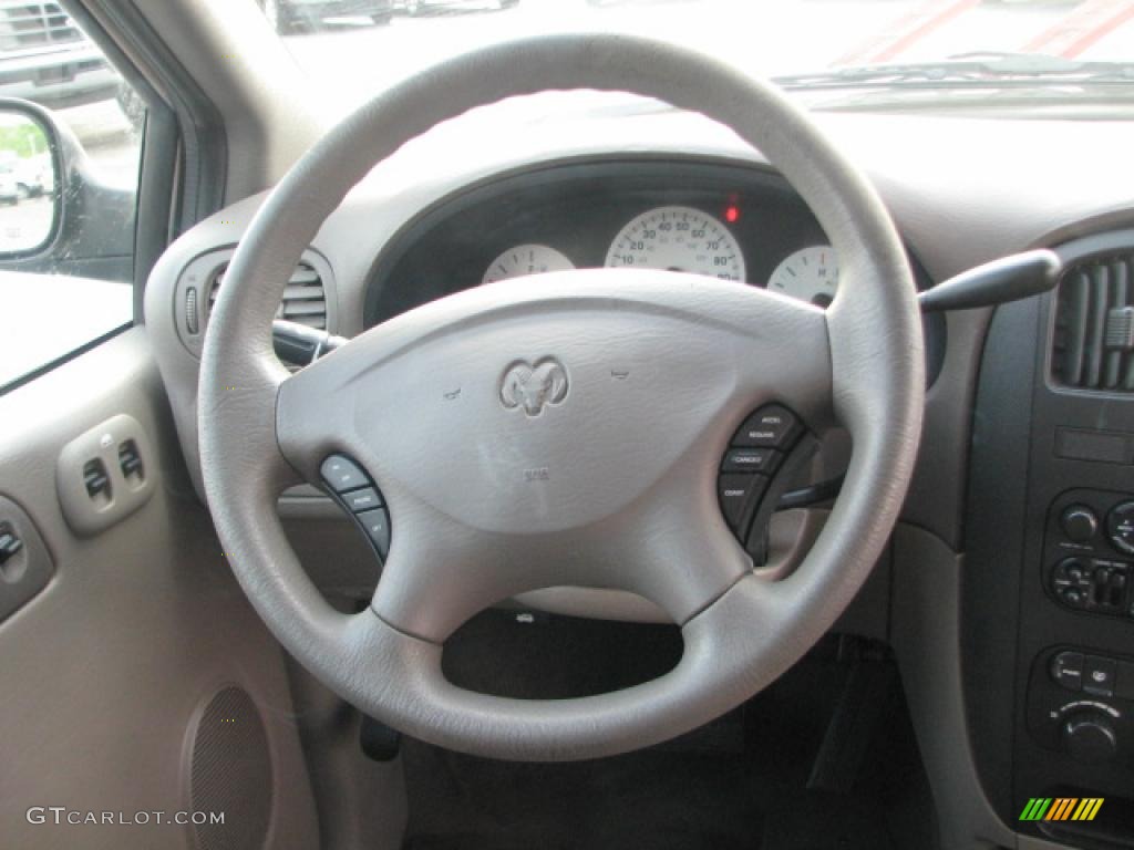 2003 Dodge Caravan SE Taupe Steering Wheel Photo #39844922
