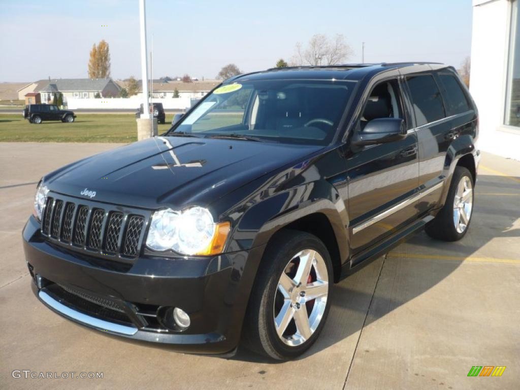 Brilliant Black Crystal Pearl 2010 Jeep Grand Cherokee SRT8 4x4 Exterior Photo #39847114