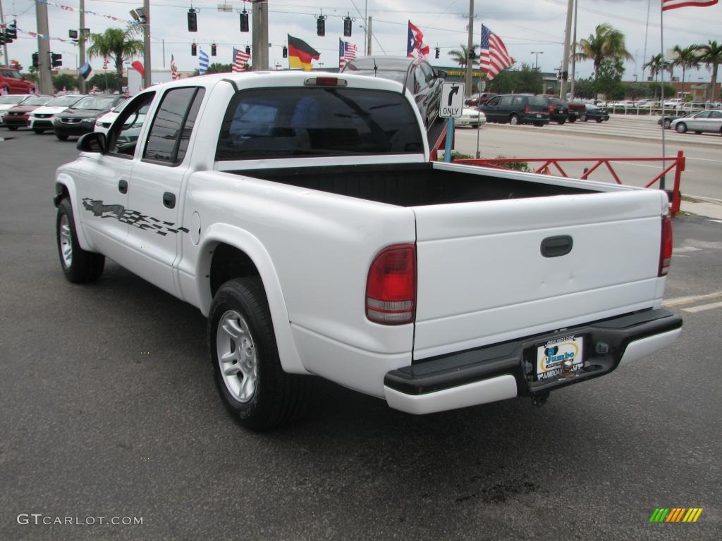 2002 Dakota Sport Quad Cab - Bright White / Dark Slate Gray photo #7