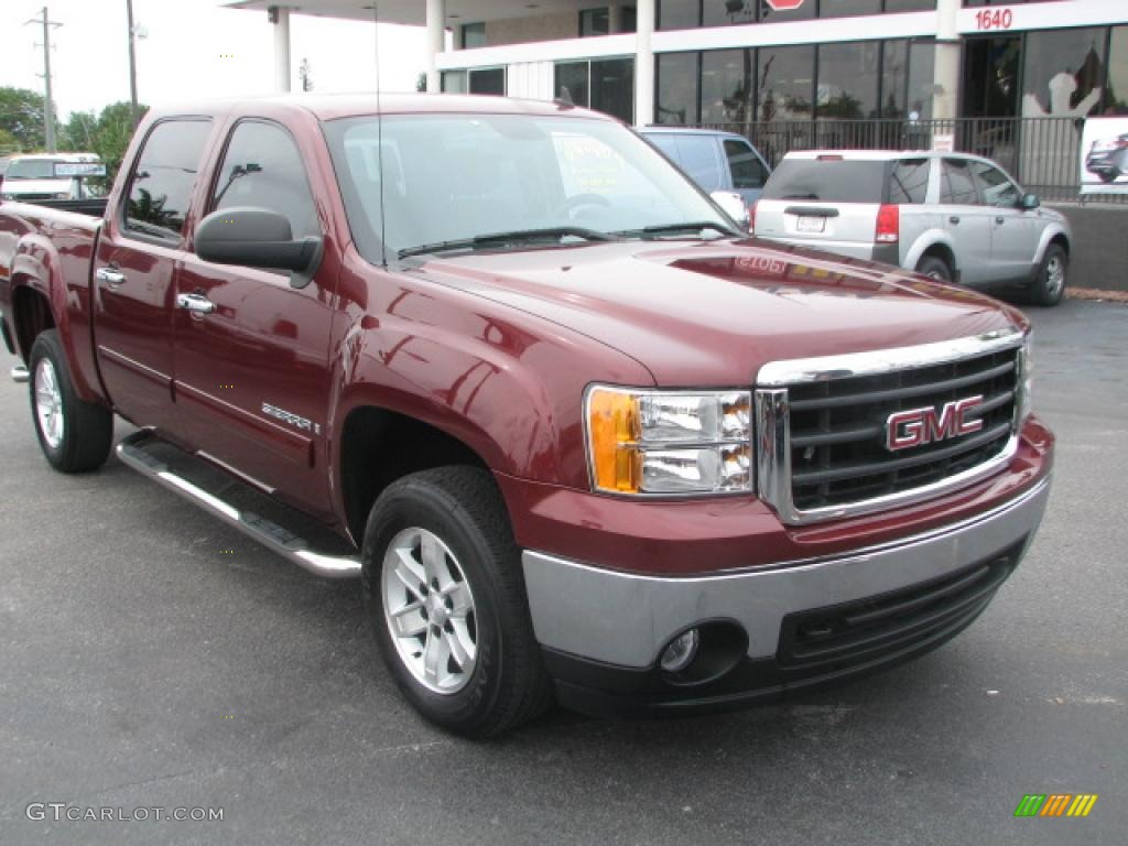 2008 Sierra 1500 SLE Crew Cab - Sonoma Red Metallic / Ebony photo #1
