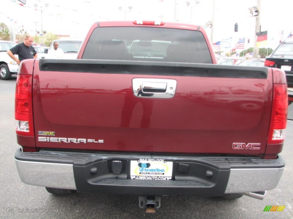 2008 Sierra 1500 SLE Crew Cab - Sonoma Red Metallic / Ebony photo #8
