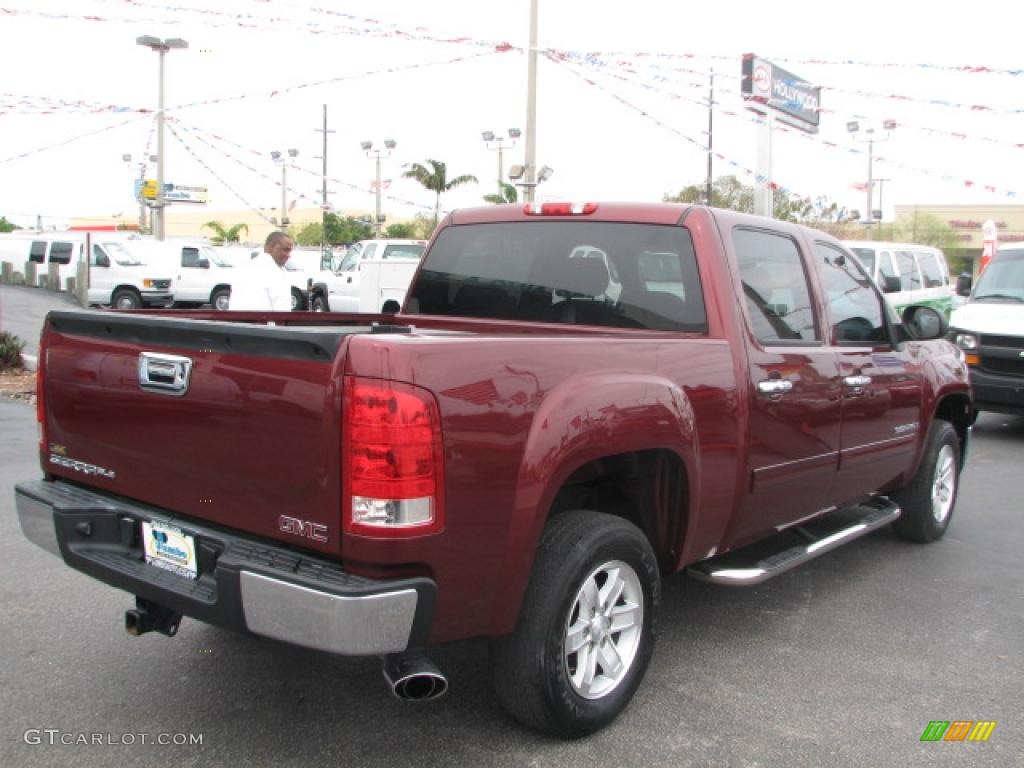 2008 Sierra 1500 SLE Crew Cab - Sonoma Red Metallic / Ebony photo #11