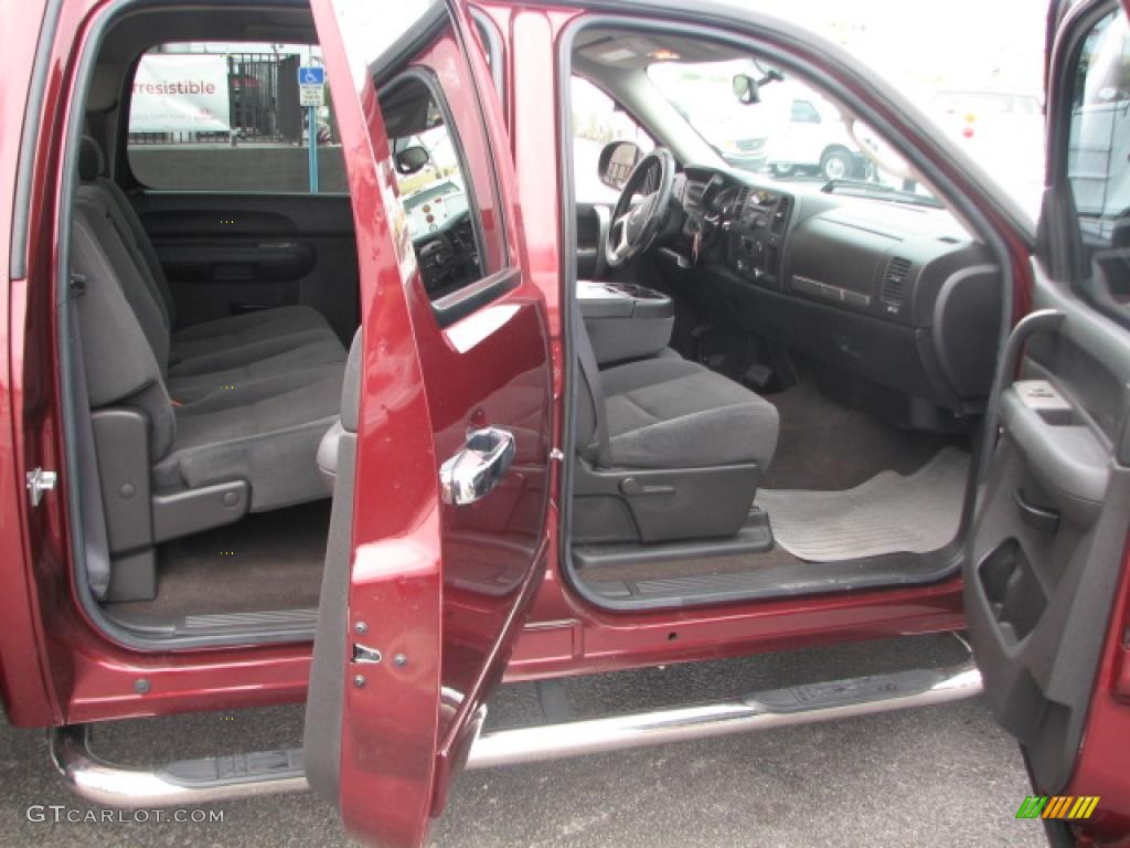 Ebony Interior 2008 GMC Sierra 1500 SLE Crew Cab Photo #39852394
