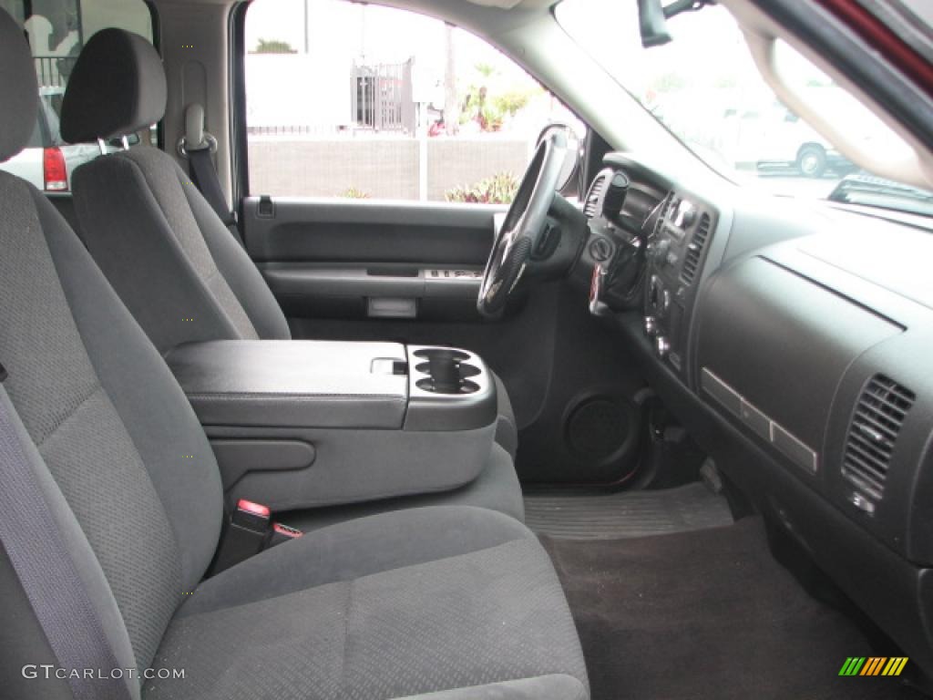 Ebony Interior 2008 GMC Sierra 1500 SLE Crew Cab Photo #39852410