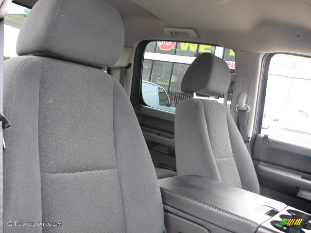 Ebony Interior 2008 GMC Sierra 1500 SLE Crew Cab Photo #39852426