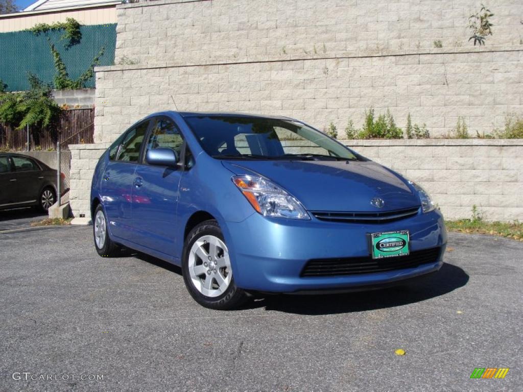 2008 Prius Hybrid - Seaside Blue Pearl / Bisque photo #1