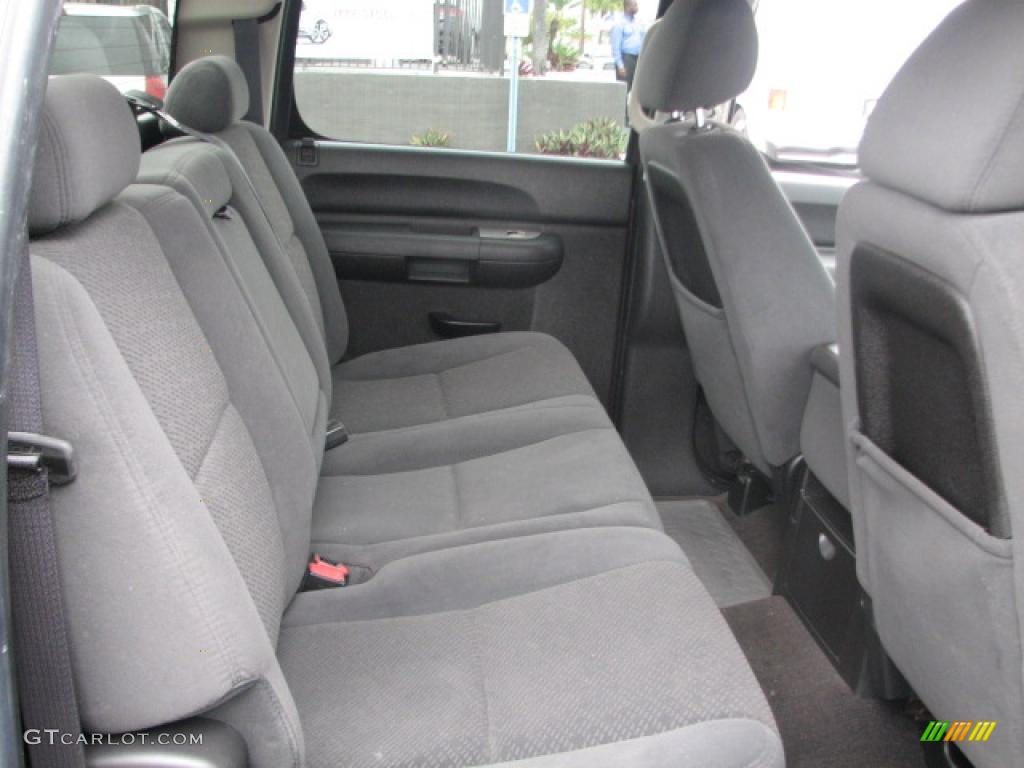 Ebony Interior 2008 GMC Sierra 1500 SLE Crew Cab Photo #39852566