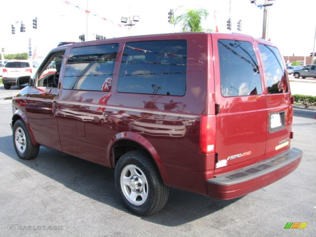 Dark Carmine Red Metallic 2004 Chevrolet Astro LT AWD Passenger Van Exterior Photo #39853167