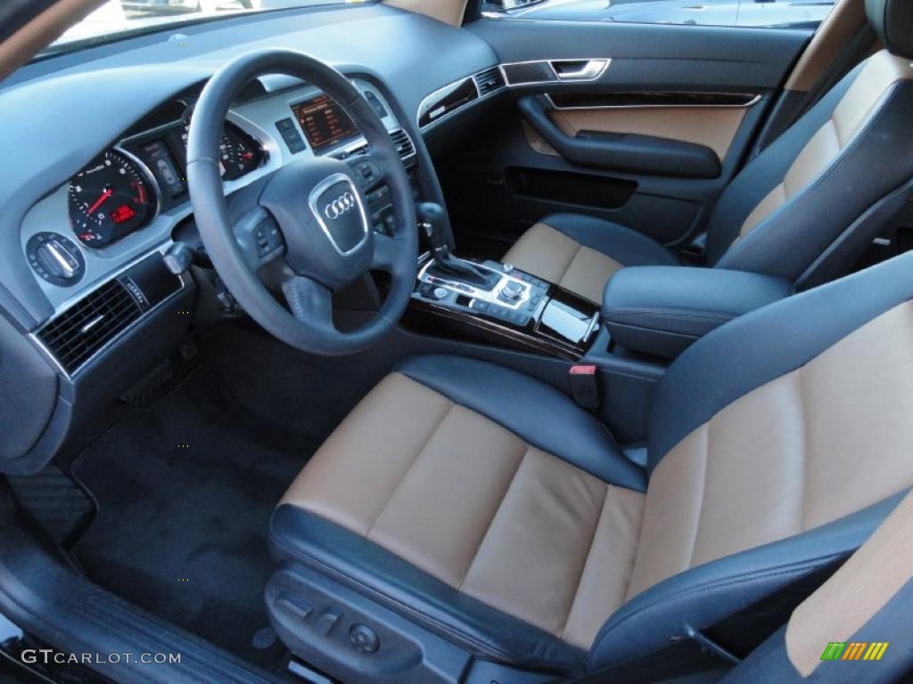 Amaretto/Black Interior 2009 Audi A6 3.0T quattro Sedan Photo #39853922
