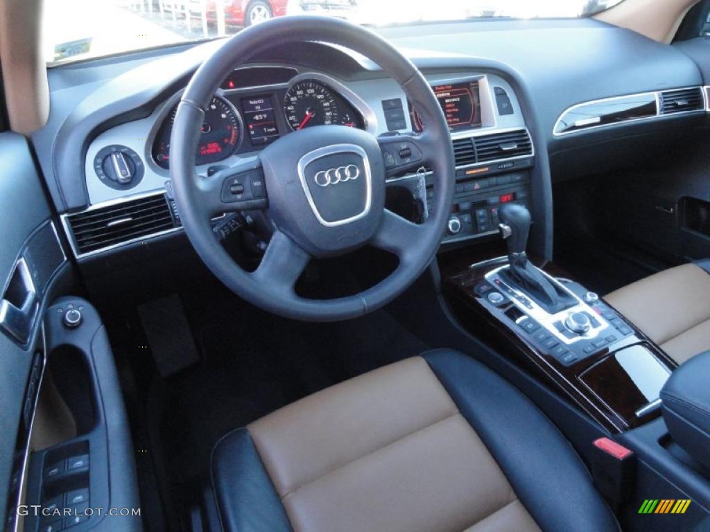 Amaretto/Black Interior 2009 Audi A6 3.0T quattro Sedan Photo #39853938