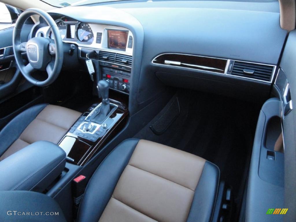 2009 Audi A6 3.0T quattro Sedan Amaretto/Black Dashboard Photo #39853954