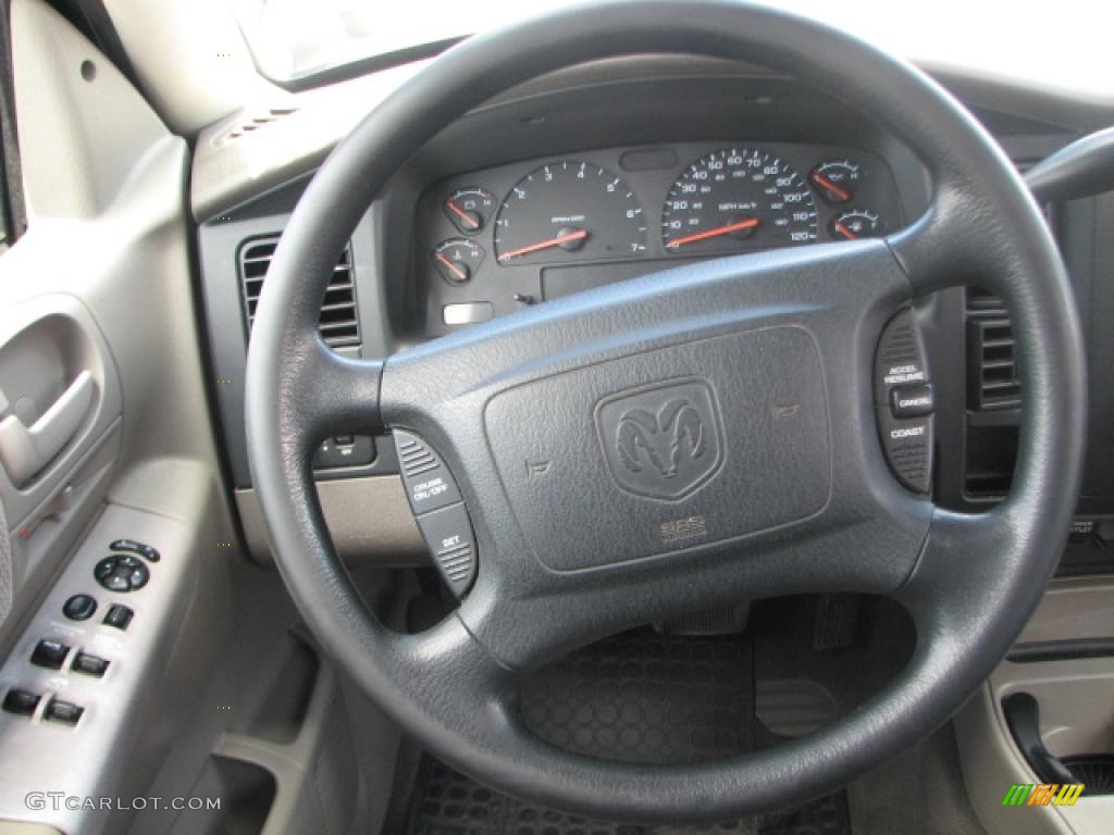2004 Dodge Dakota SLT Quad Cab Dark Slate Gray Steering Wheel Photo #39854294