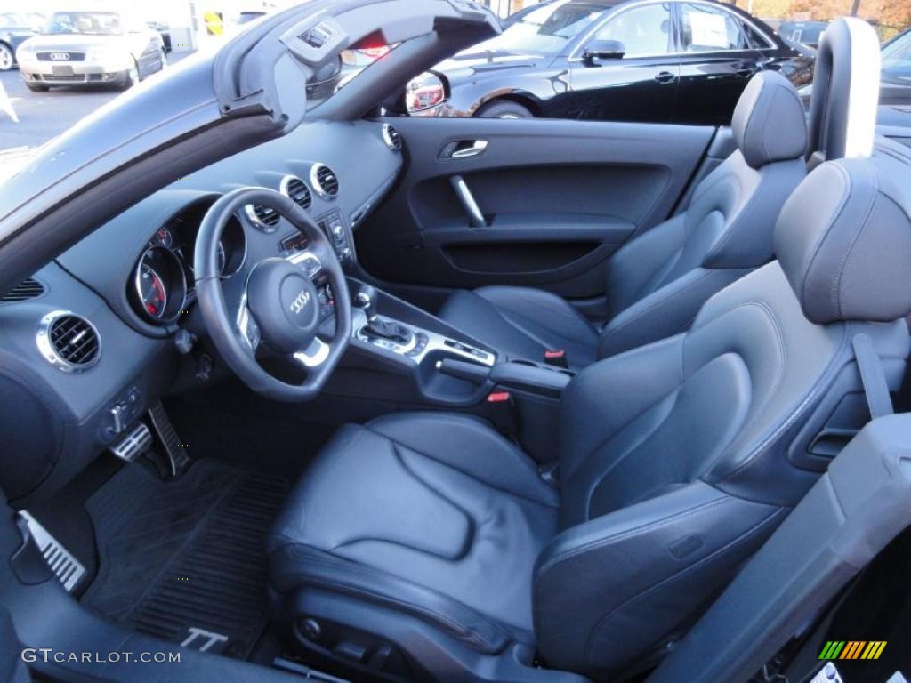Black Interior 2008 Audi TT 3.2 quattro Roadster Photo #39854962