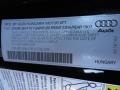 2008 Audi TT 3.2 quattro Roadster Info Tag