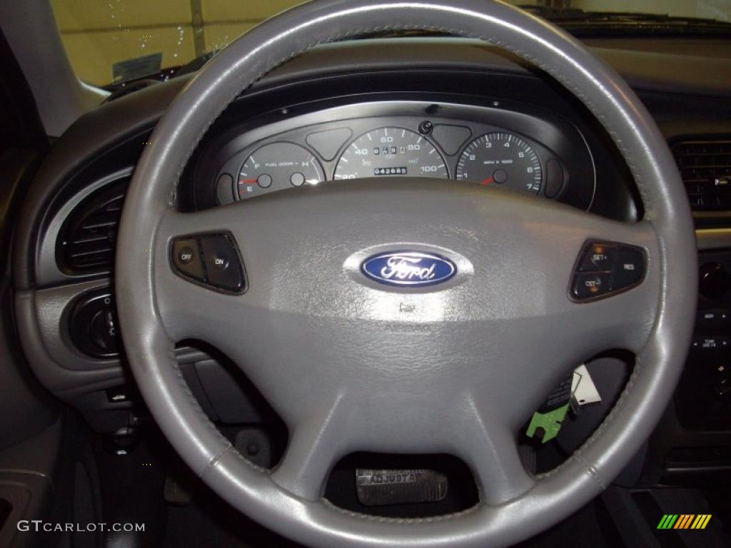 2002 Ford Taurus SES Medium Graphite Steering Wheel Photo #39855233