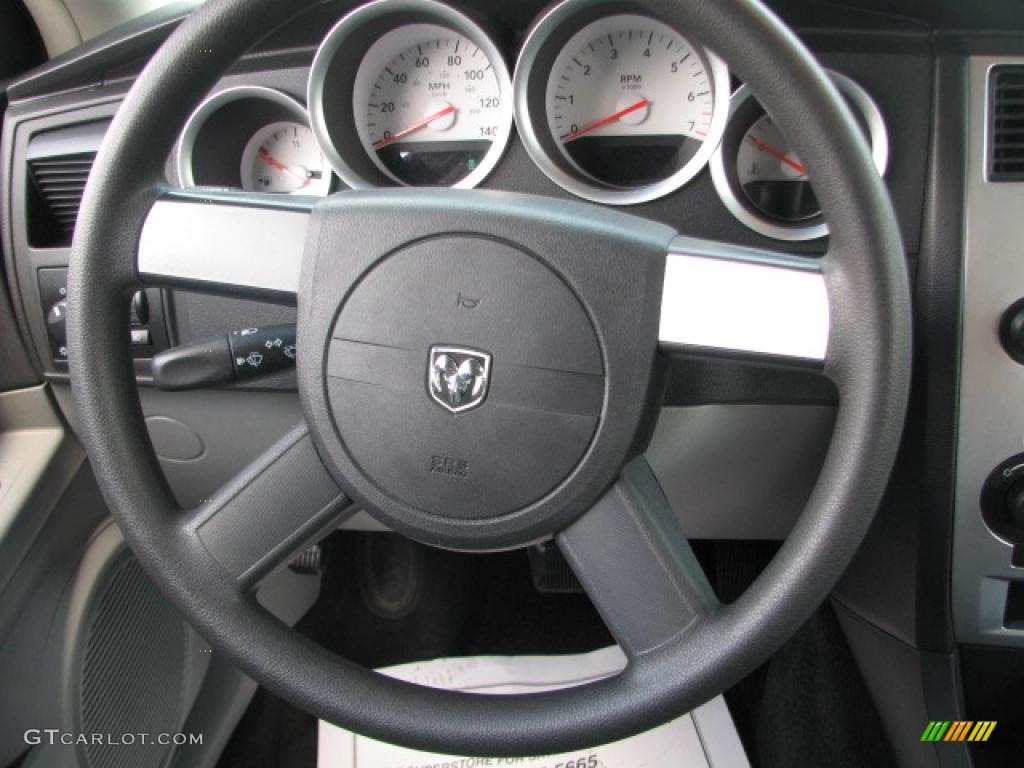 2007 Dodge Magnum SXT AWD Dark Slate Gray/Light Slate Gray Steering Wheel Photo #39857508