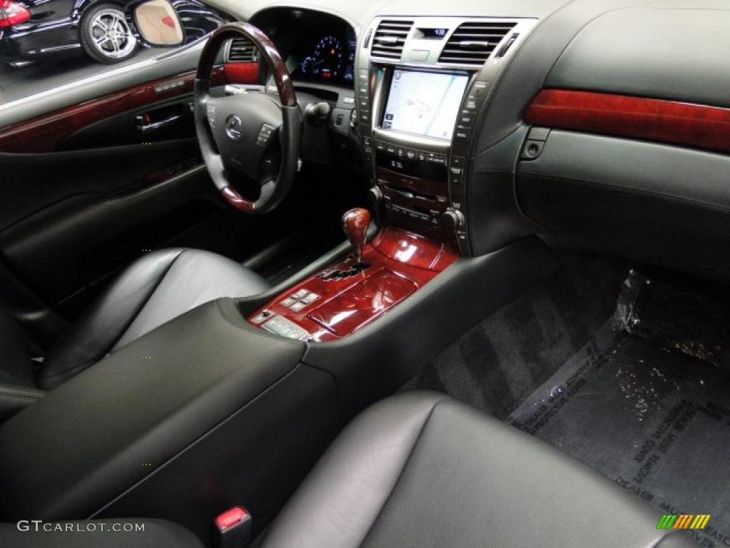 Black Interior 2008 Lexus LS 600h L Hybrid Photo #39857994