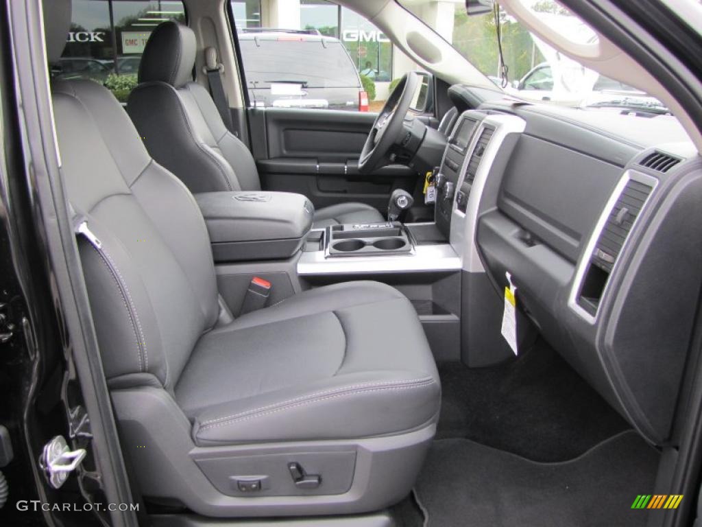 2011 Ram 1500 Sport Crew Cab - Brilliant Black Crystal Pearl / Dark Slate Gray/Medium Graystone photo #15