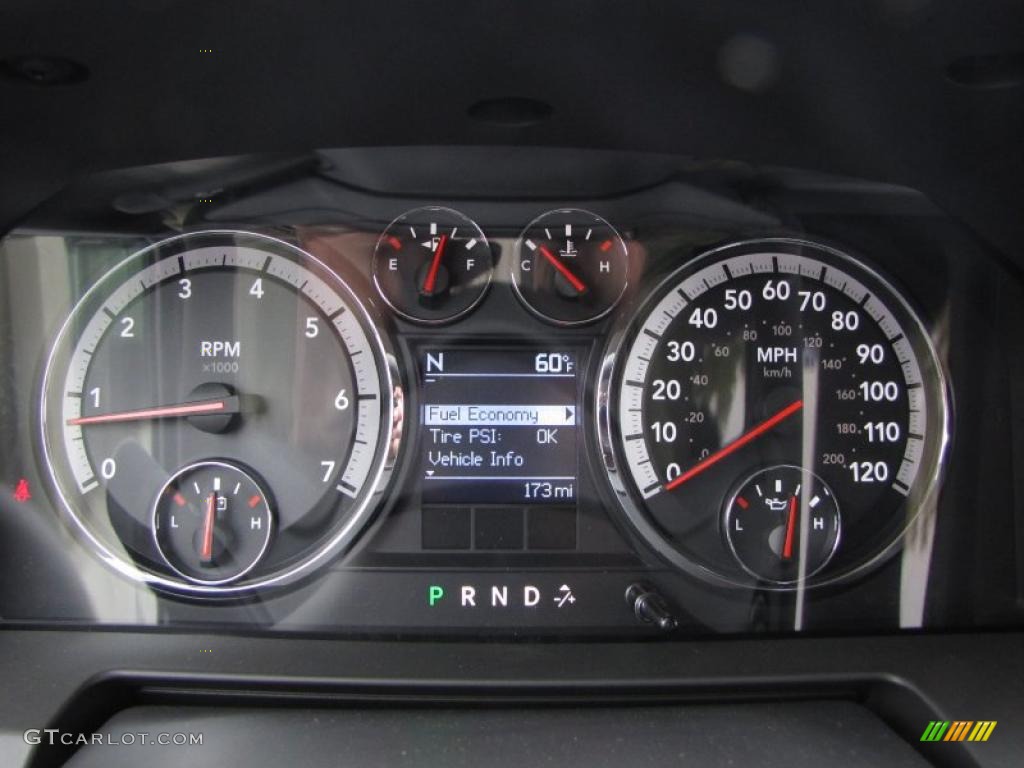 2011 Ram 1500 Sport Crew Cab - Brilliant Black Crystal Pearl / Dark Slate Gray/Medium Graystone photo #18