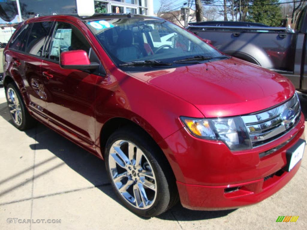 Redfire Metallic 2009 Ford Edge Sport AWD Exterior Photo #39860047