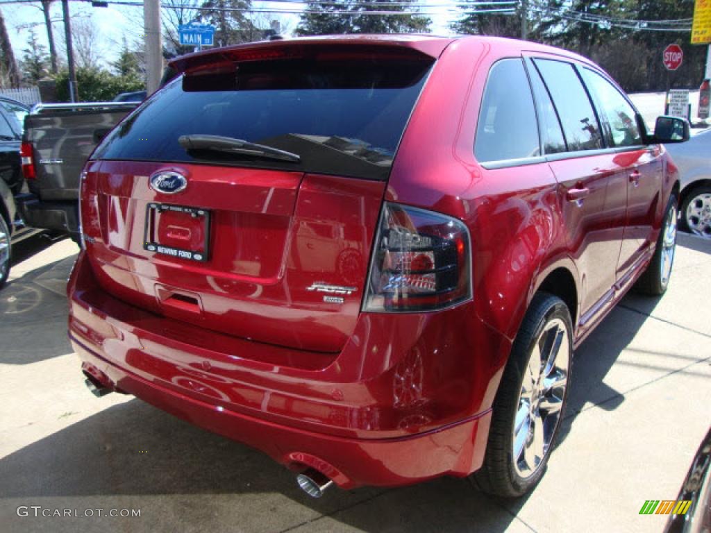 Redfire Metallic 2009 Ford Edge Sport AWD Exterior Photo #39860063