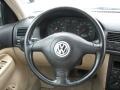 Beige 2001 Volkswagen Jetta GLS 1.8T Sedan Steering Wheel