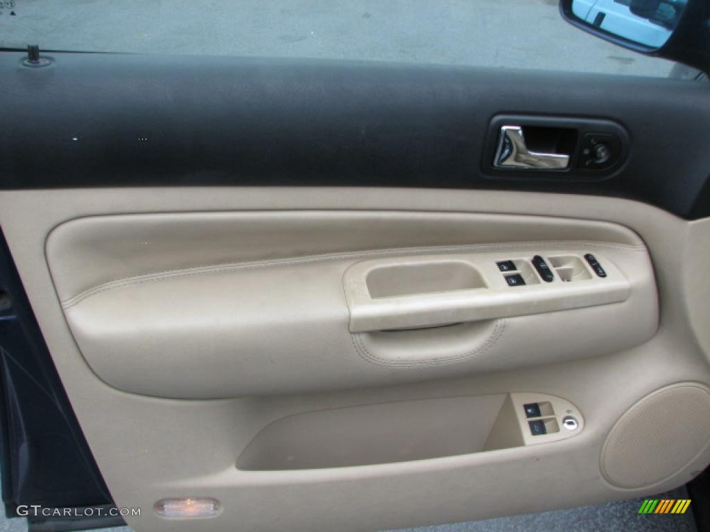 2001 Volkswagen Jetta GLS 1.8T Sedan Beige Door Panel Photo #39861025