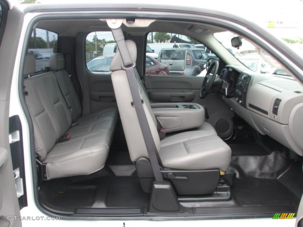 Dark Titanium Gray Interior 2007 Chevrolet Silverado 1500 Work Truck Extended Cab Photo #39862195