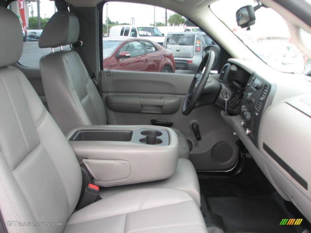 Dark Titanium Gray Interior 2007 Chevrolet Silverado 1500 Work Truck Extended Cab Photo #39862214