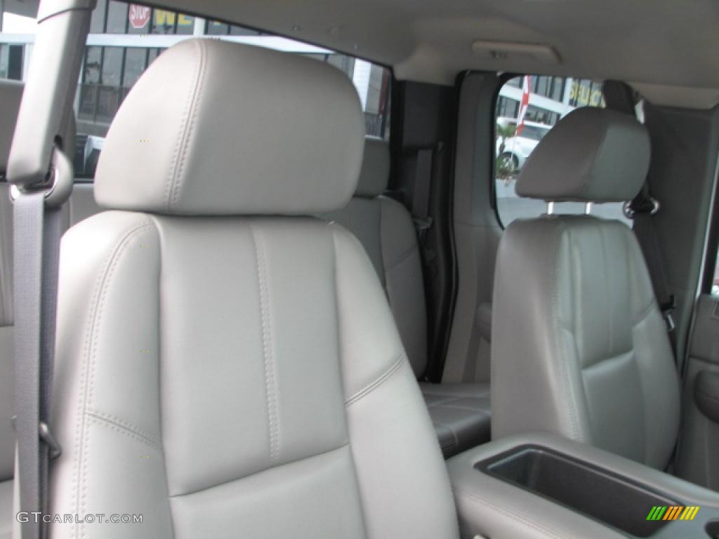 Dark Titanium Gray Interior 2007 Chevrolet Silverado 1500 Work Truck Extended Cab Photo #39862231