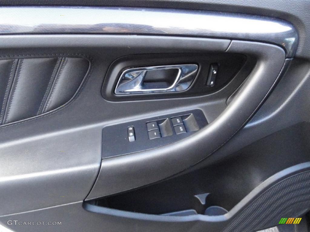 2010 Ford Taurus SHO AWD Charcoal Black Door Panel Photo #39862483